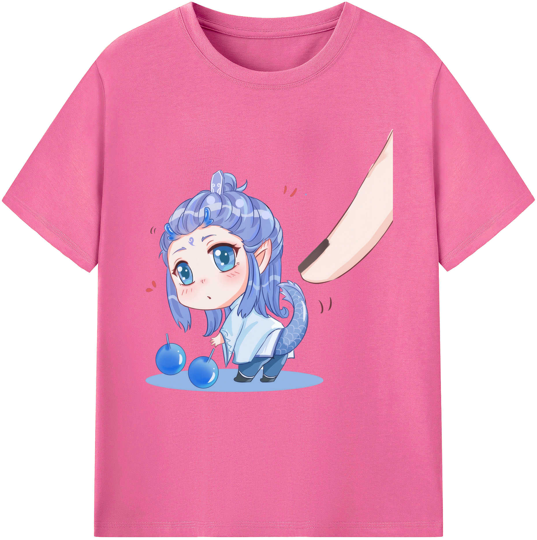 （画像用） Ne Zha 2 ナタ 魔童の大暴れ レディースカジュアルプリントTシャツ（綿100％）